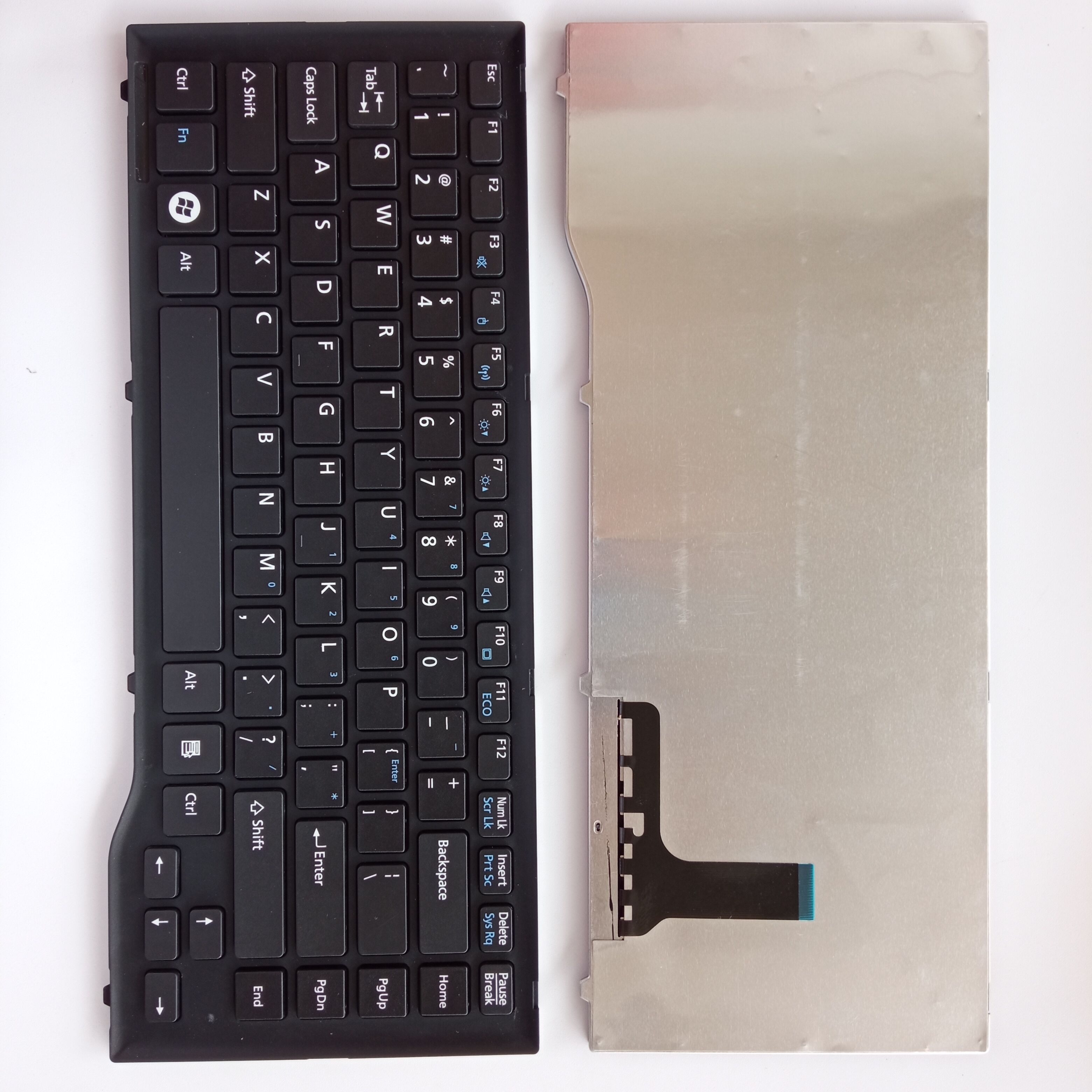 Picture of New Replacement Laptop Keyboard For FJU LH532 BLACK FRAME BLACK US Layout